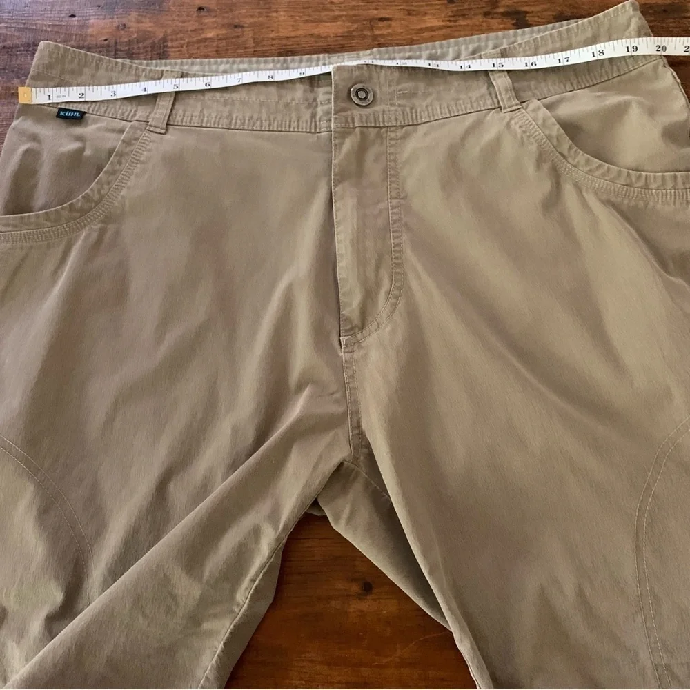 Kuhl Mens Vintage Patina Dyed Khaki Hiking Outdoor Shorts Sz 38